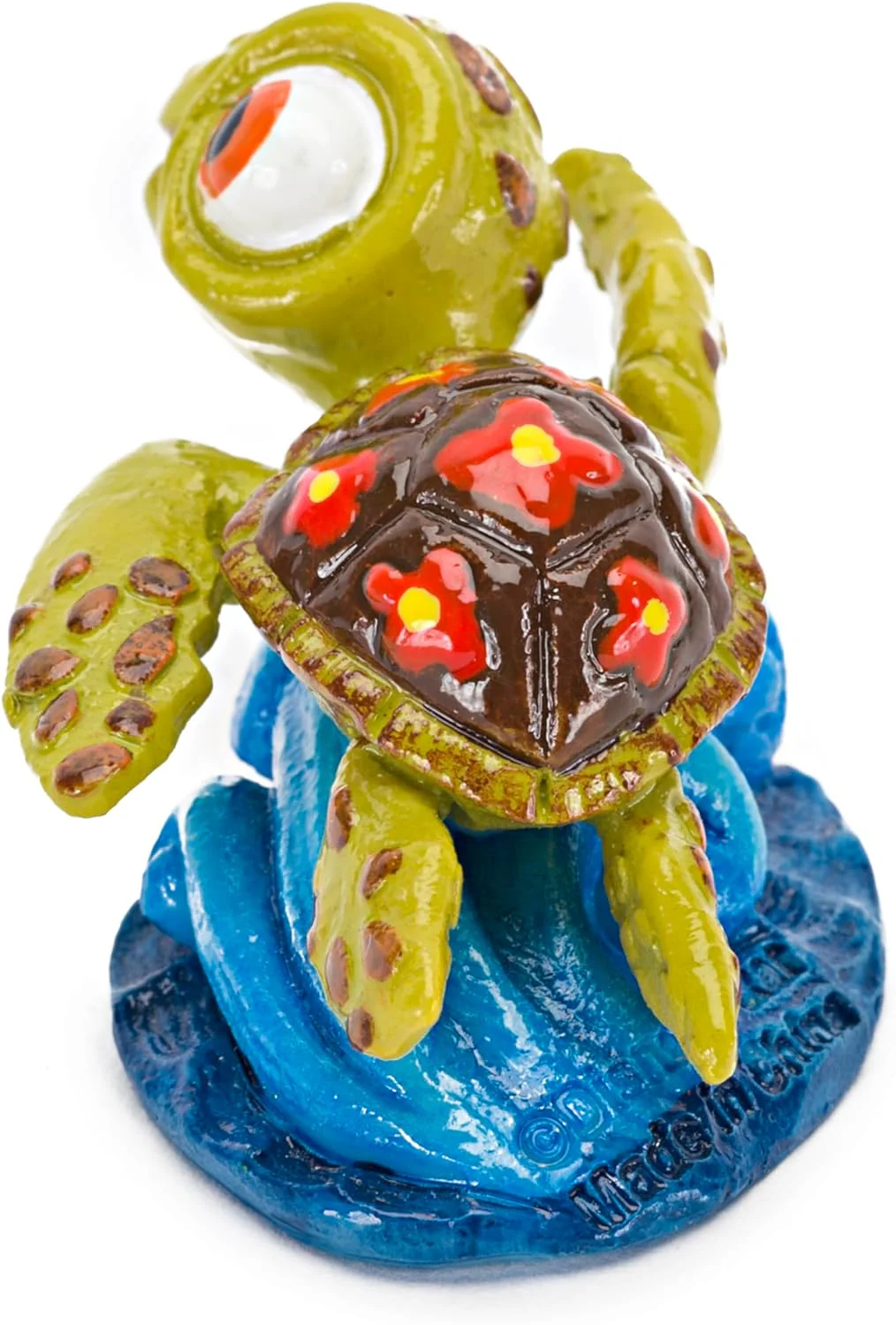 Disney Penn-Plax Squirt Mini Aquarium Ornament for Finding Nemo - Fun Decoration for Your Smaller Tank with This Friendly Turtle Riding a Wave - Image 4