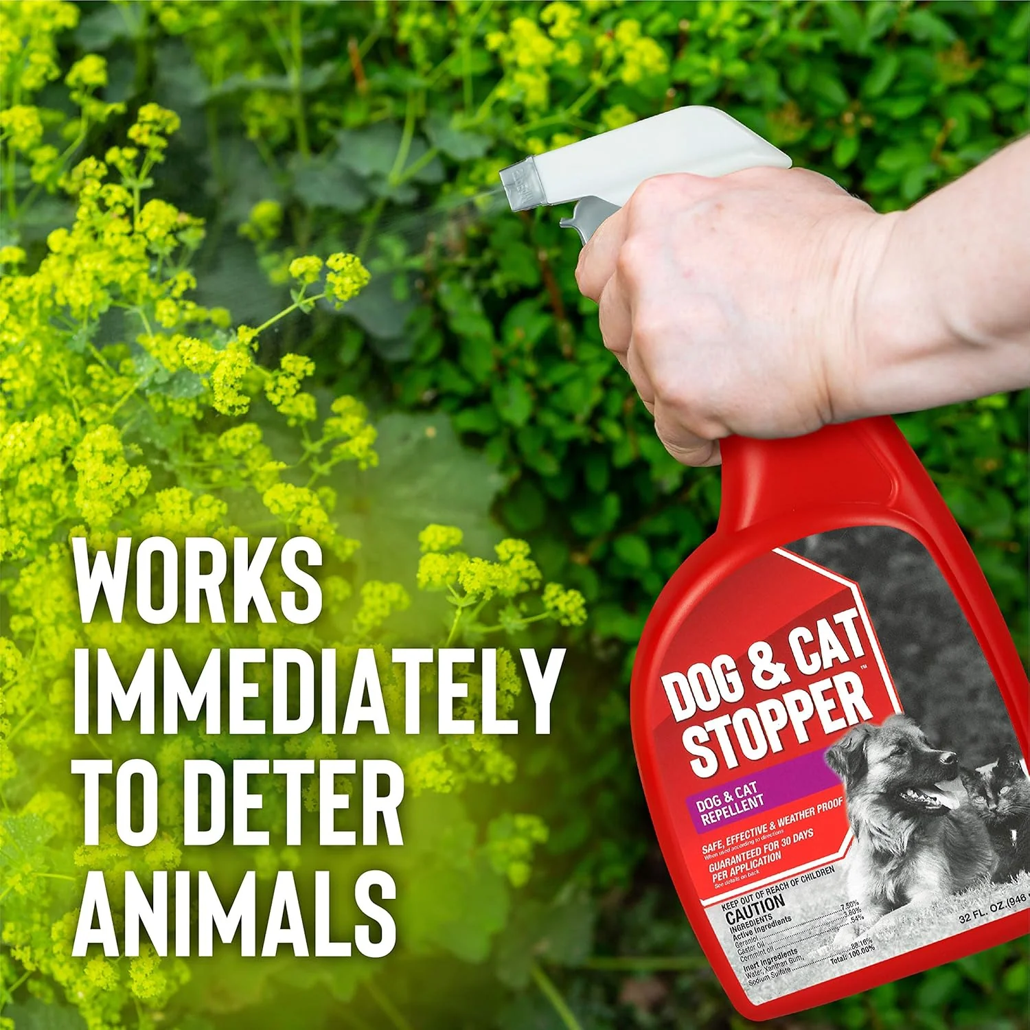 Dog & Cat Stopper™ Liquid Animal Repellent – 32 oz - Image 4