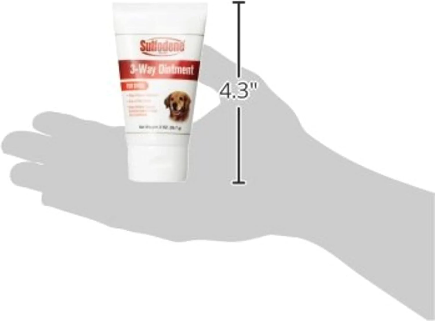 Dog Wound Care 3-Way Ointment, Relieves Pain & Prevents Infection For Dog Cuts, Scrapes, Bites and Injuries, 2 Ounce) - Image 8