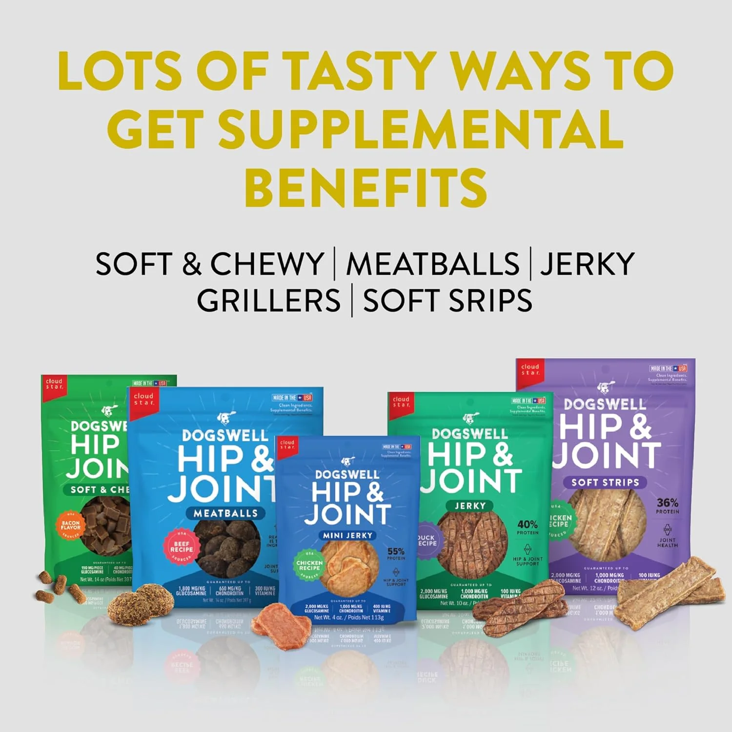 Dogswell Hip & Joint Grillers Dog Treats, Chicken, 24 Oz. Pouch - Image 7