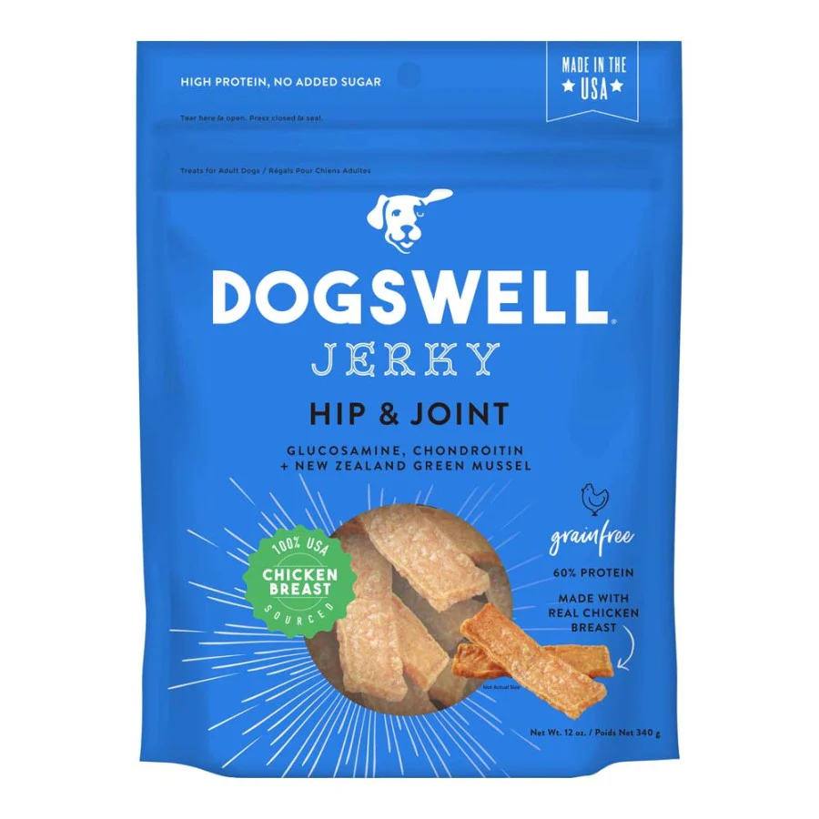 Dogswell Jerky Hip and Joint Dog Treats Grain Free Made in USA Only, Glucosamine and Chondroitin, Chicken - Image 10