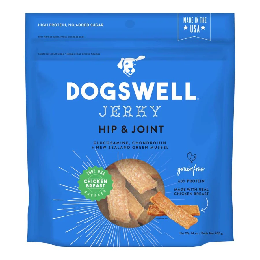 Dogswell Jerky Hip and Joint Dog Treats Grain Free Made in USA Only, Glucosamine and Chondroitin, Chicken - Image 11