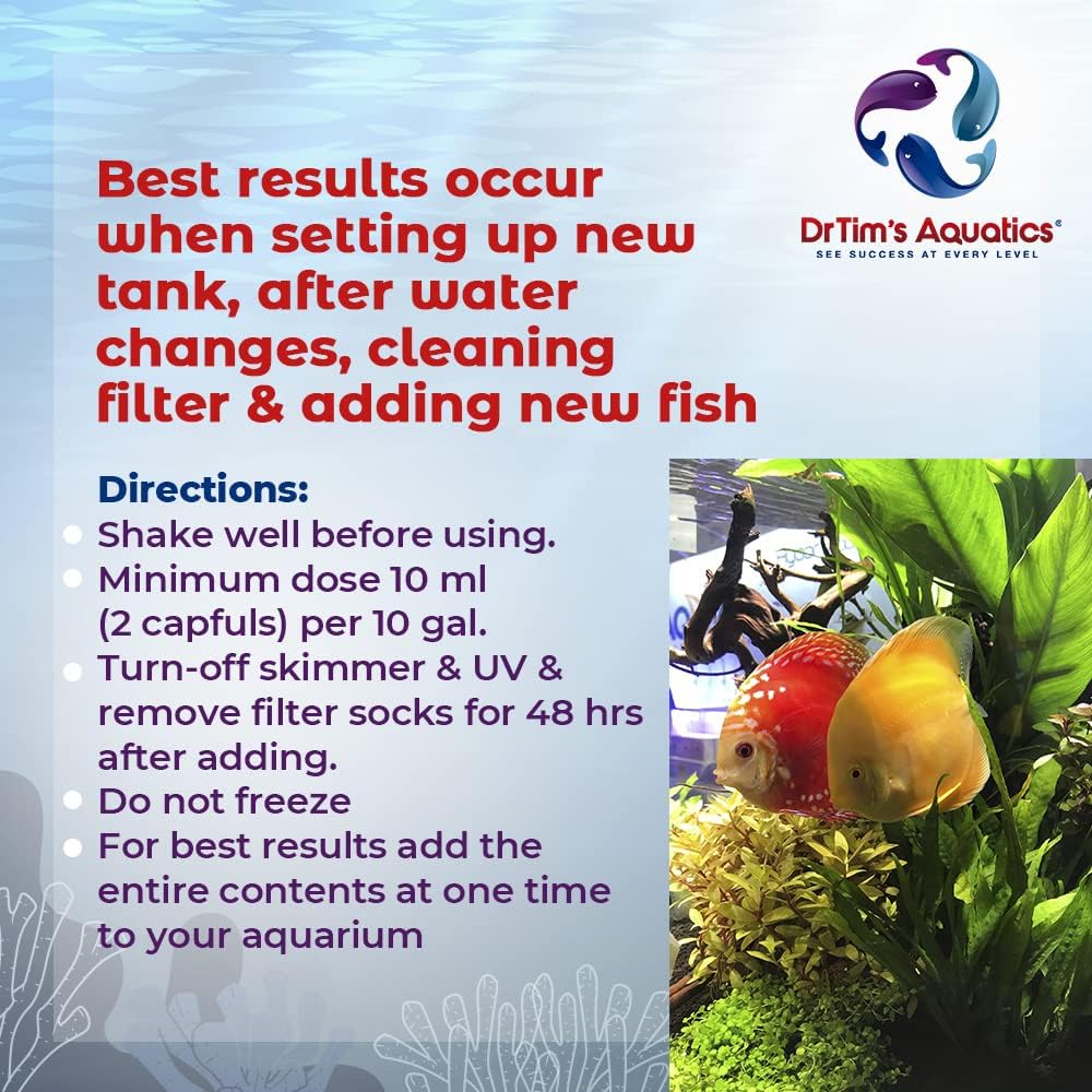 DrTim’s Aquatics One & Only Live Nitrifying Solution  – for Freshwater Fish Tanks – Supports Aquarium Cycling and Water Balance - Image 4
