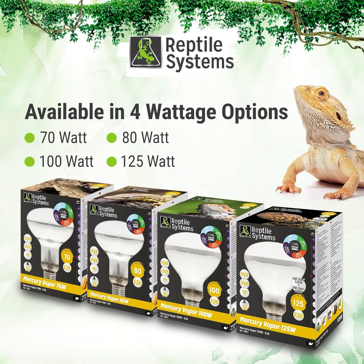DrTims Aquatics: Mercury Vapor D3 Uv Basking Lamp - Image 5