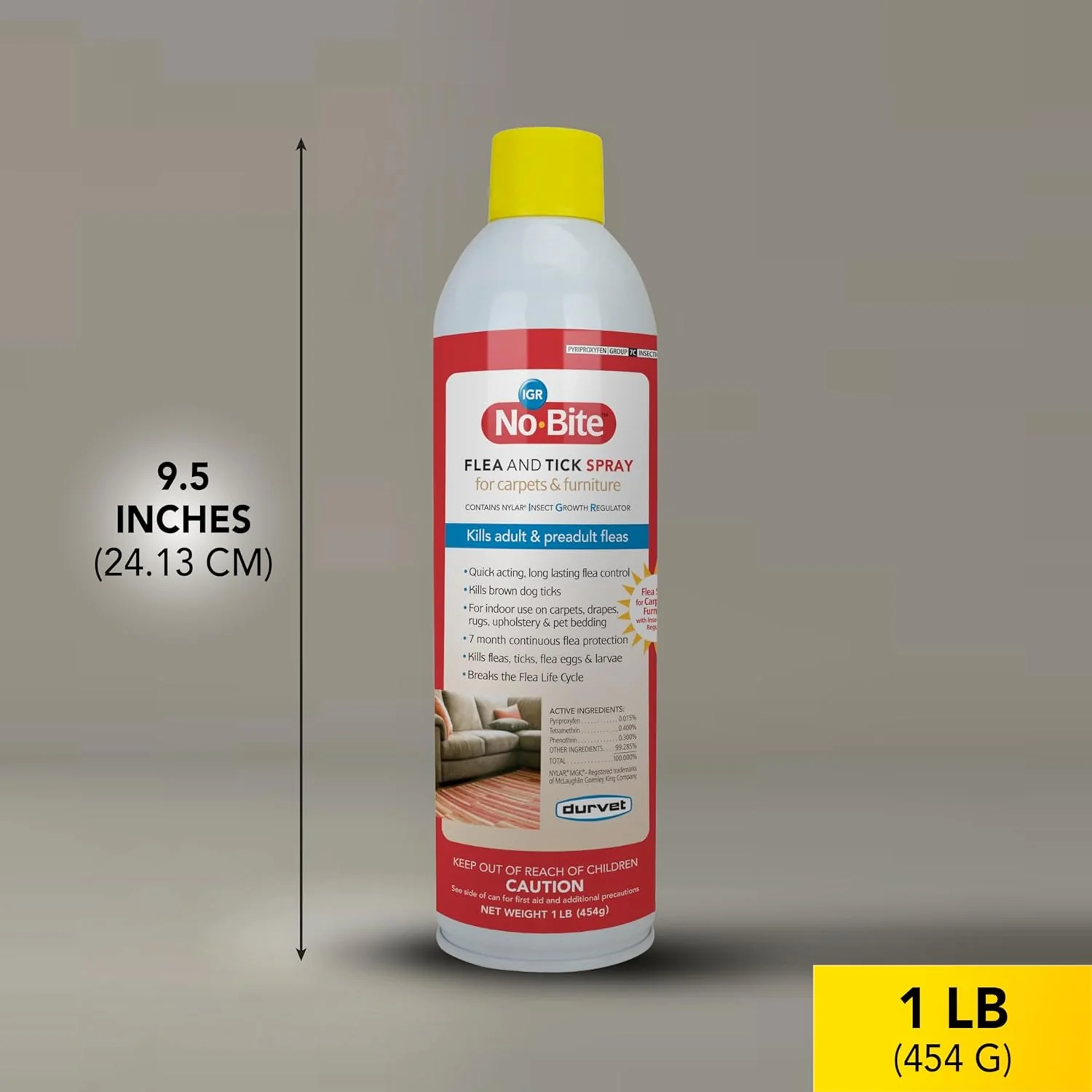 Durvet® No-Bite™ IGR House & Carpet Spray – 16 oz - Image 2