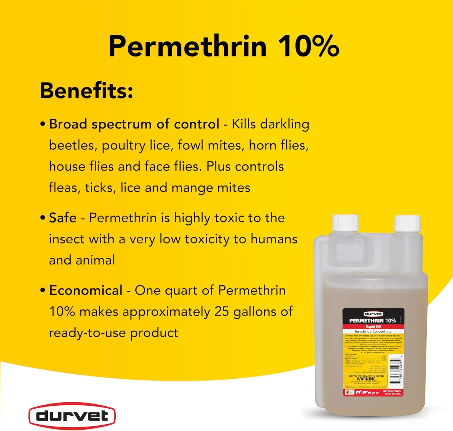 Durvet® Permethrin 10% – Livestock & Premise Insecticide - Image 5
