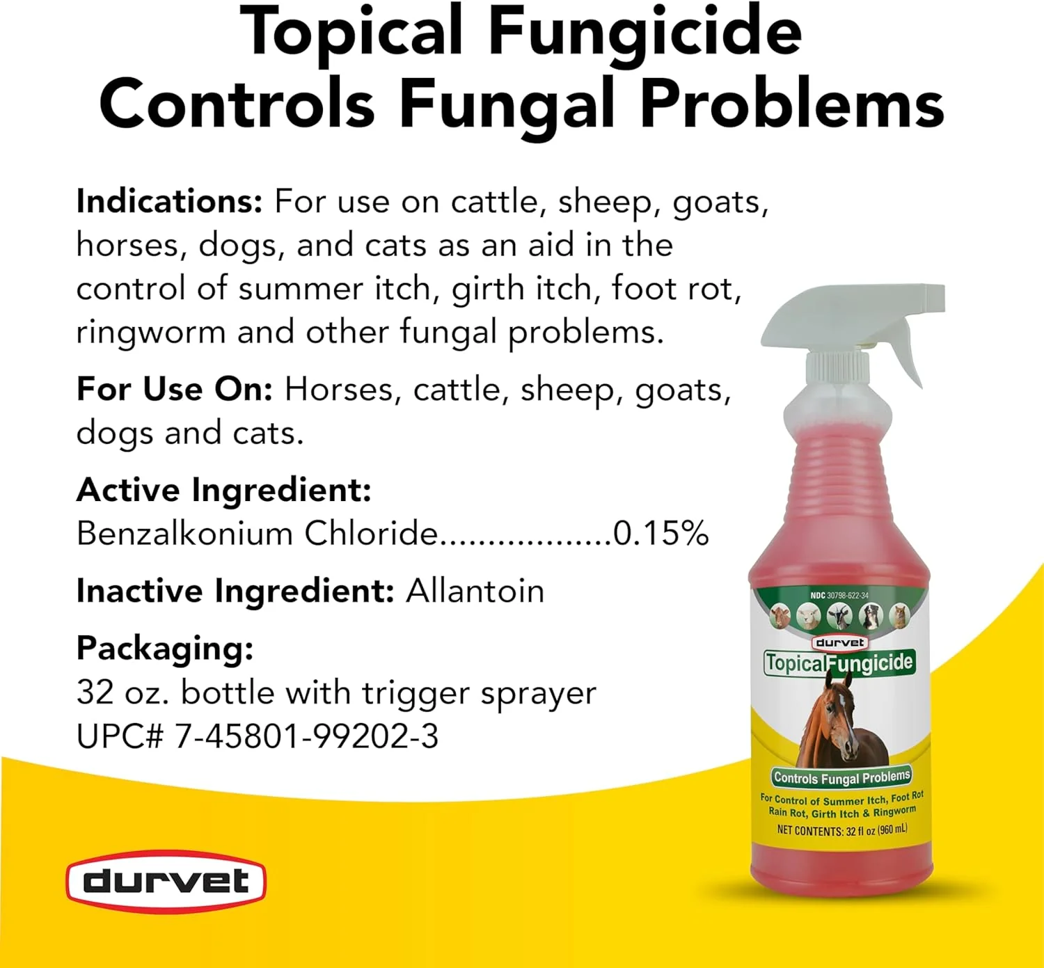Durvet® Topical Fungicide – Multi-Species Skin & Fungal Treatment - Image 3