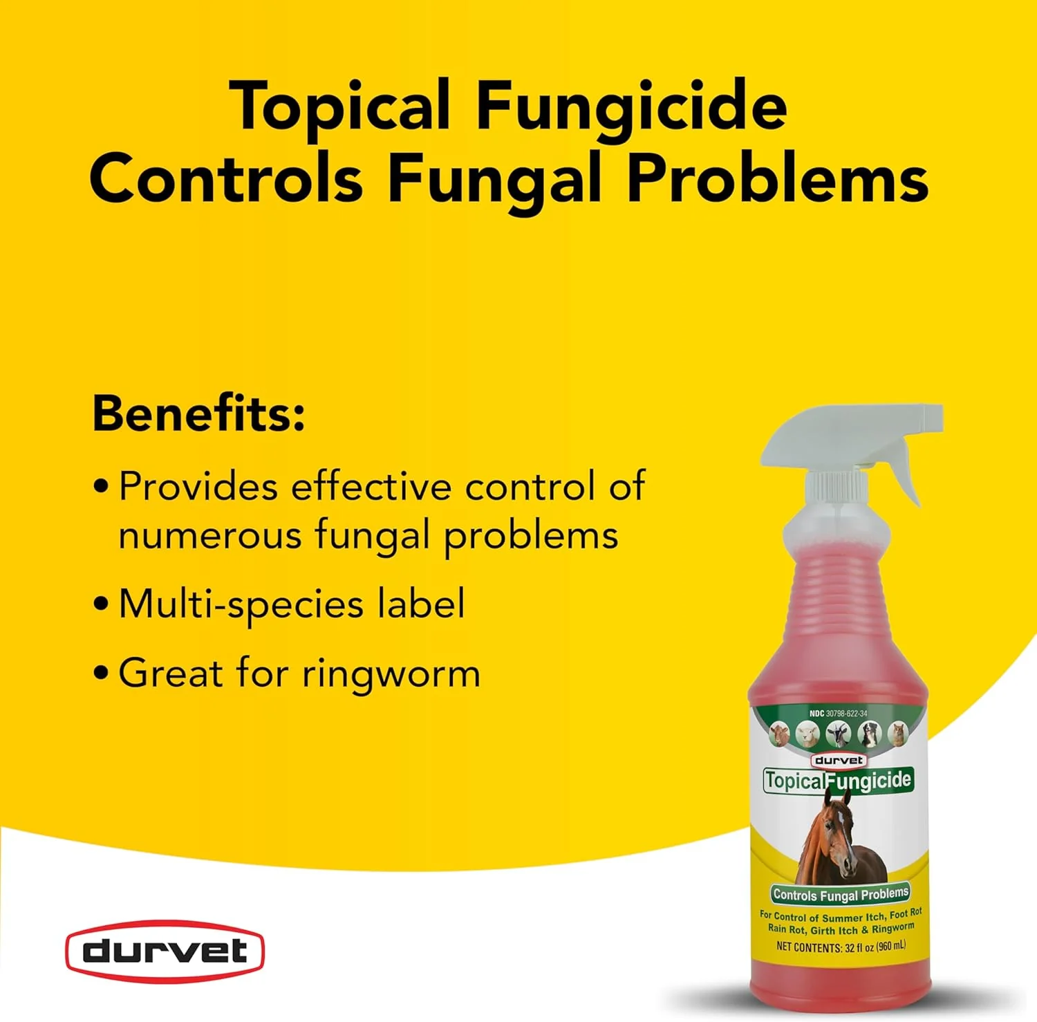 Durvet® Topical Fungicide – Multi-Species Skin & Fungal Treatment - Image 5