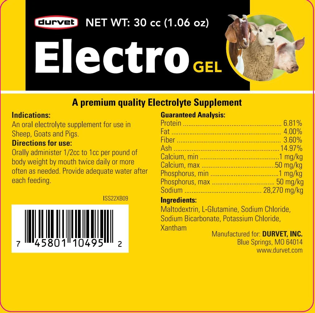 Electro Gel – Oral Electrolyte Supplement for Sheep, Goats & Pigs - Image 2