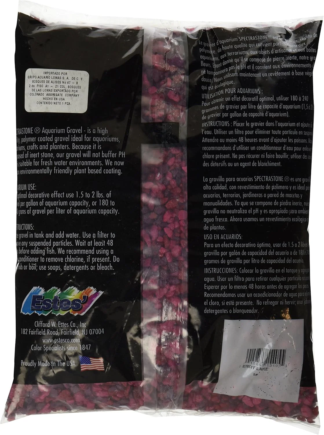 Estes Fish & Aquatic Supplies Spectrastone Berry Lake 5Lb - Image 2