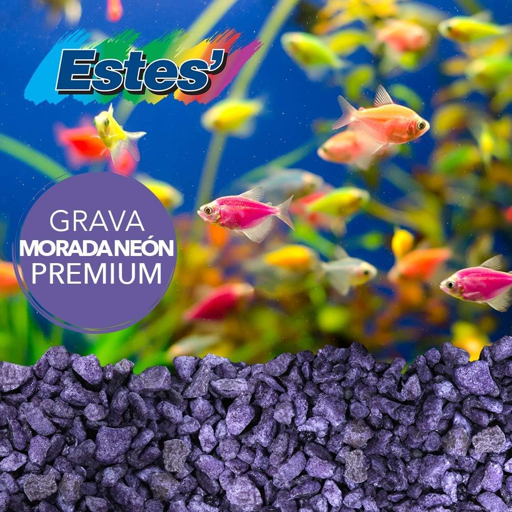 Estes Spectrastone Permaglo Lavender Aquarium Gravel for Freshwater Aquariums, 5-Pound Bag - Image 3