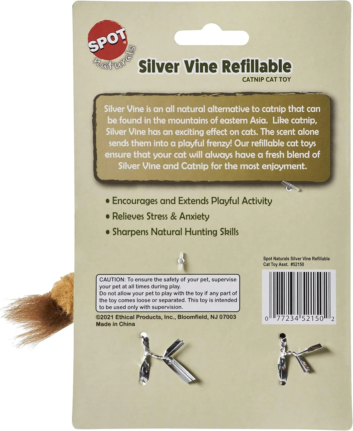 Ethical Pet Products Toy Cat Silver Vine, Refillable - Image 2