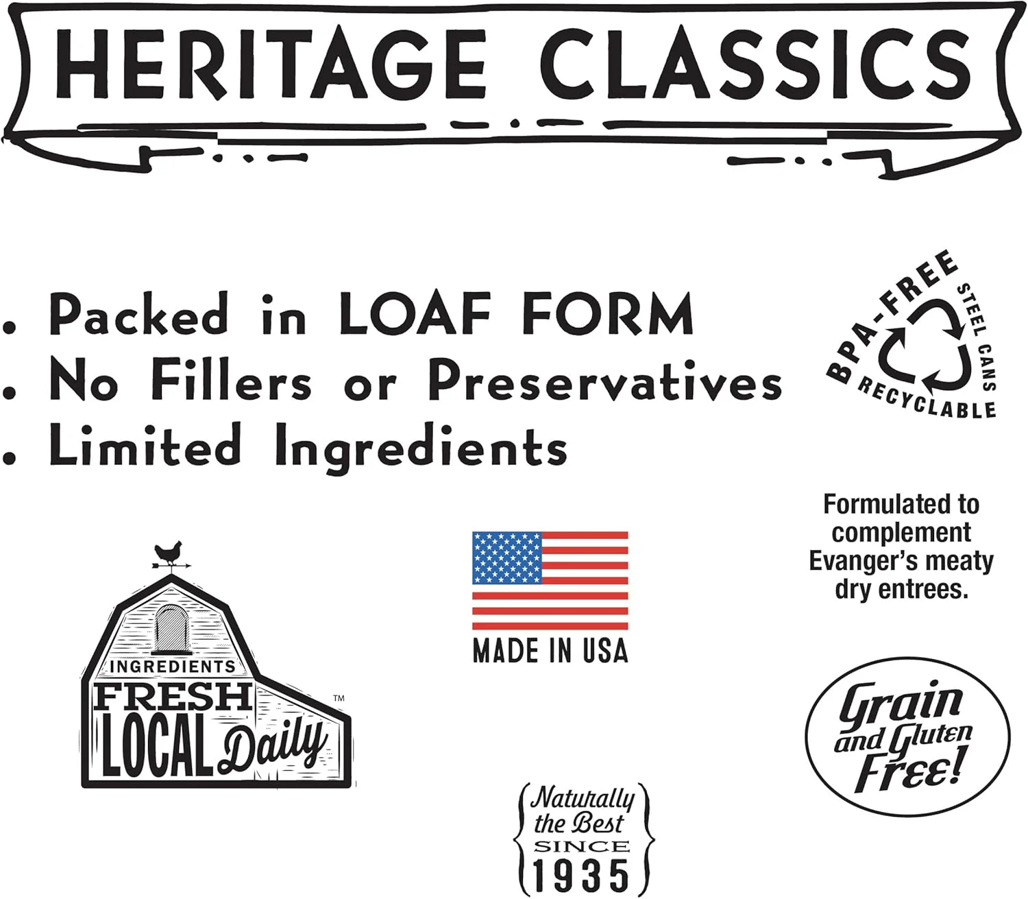 Evanger's Heritage Classics Beef for Dogs - 12, 12.8 oz Cans - Image 3