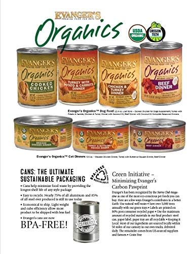 Evanger's Organics Beef Dinner for Dogs - 12, 12.5 oz Cans - Image 4