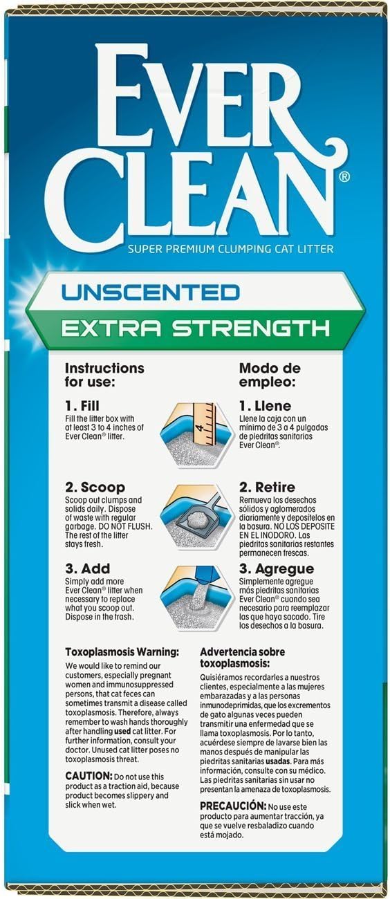Ever Clean Extra Strength Clumping Clay Pet Litter for Cats, 25 lb Box - Image 2