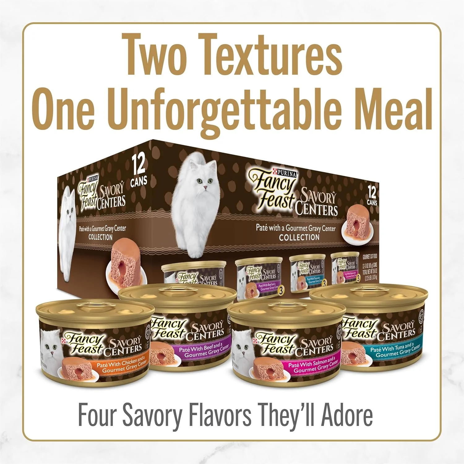 Fancy Feast Savory Centers Beef Pate Wet Cat Food – 24 Pack 3 oz Cans - Image 5