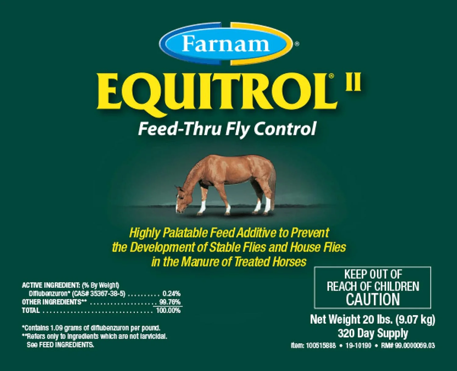 Farnam® Equitrol II Feed-Thru Fly Control – 20 lb - Image 2