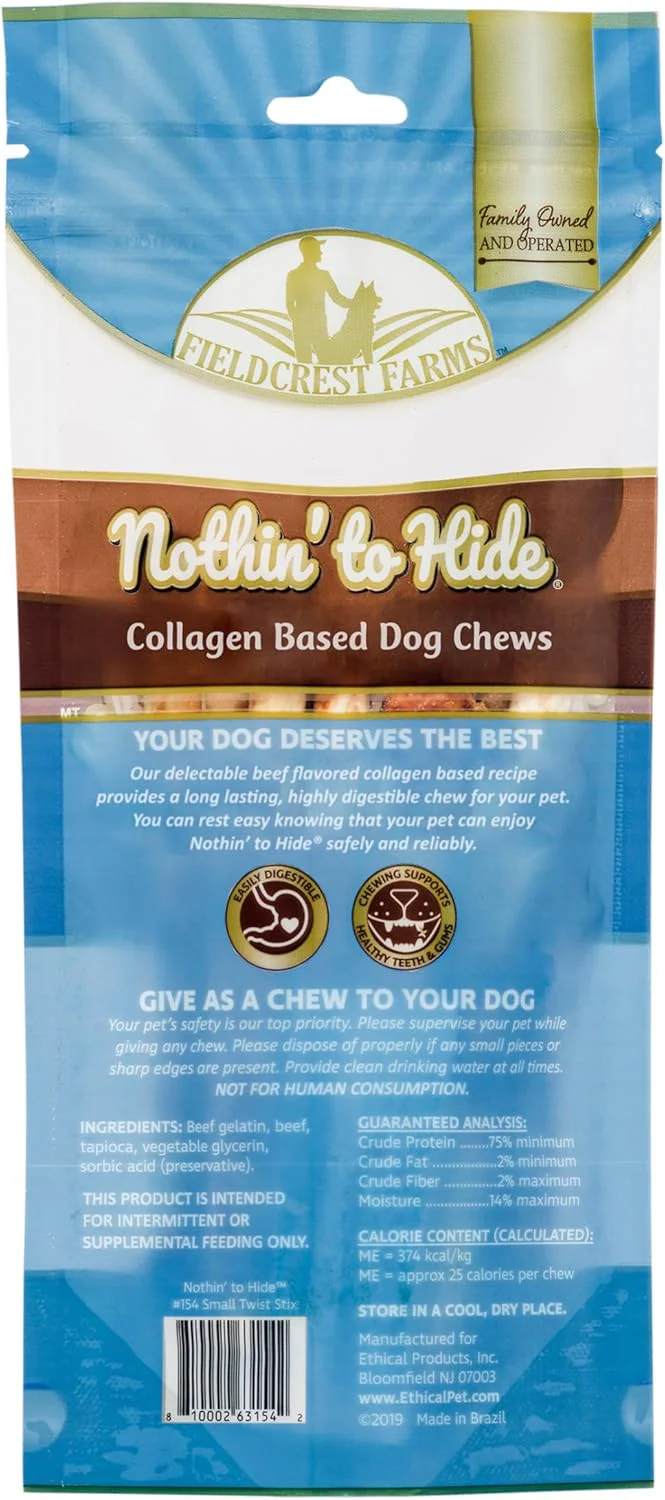 Fieldcrest Farms Nothing to Hide Natural Rawhide Alternative Small Twist Stix for Dogs - All Natural Easily Digestible Chews for All Breed Dogs - Great for Dental Health - Image 2