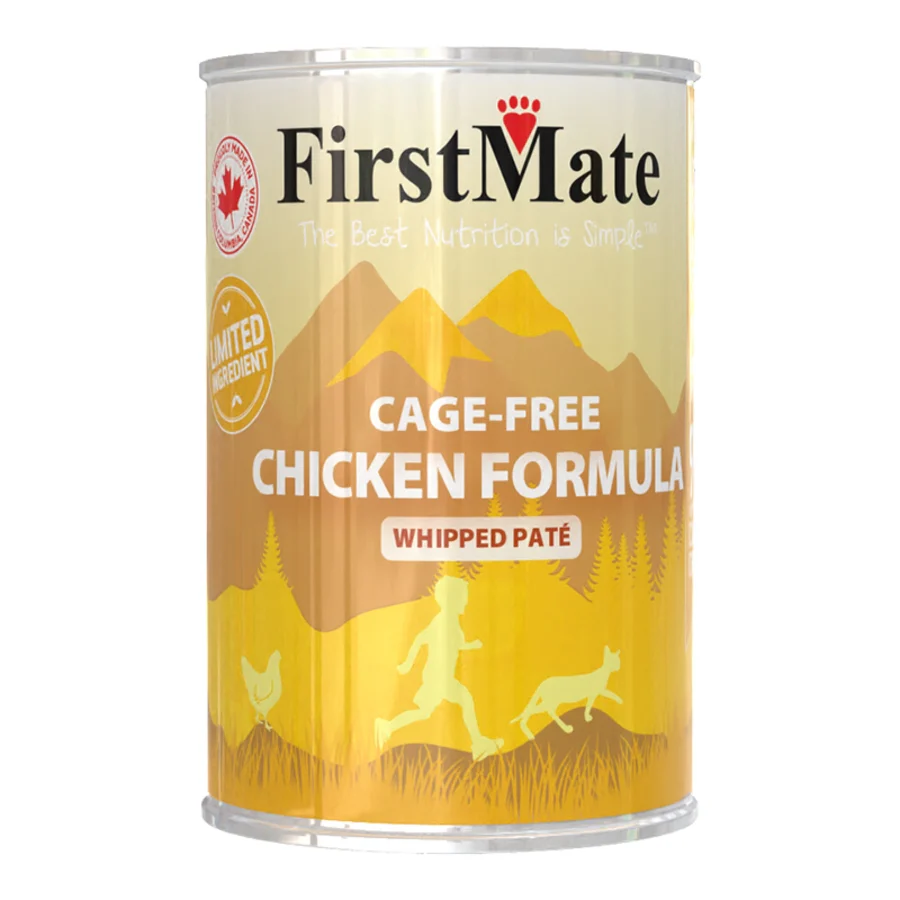 FirstMate Grain-Free Cage-Free Chicken Wet Cat Food (Pâté) – 12.2 oz Cans (12 Pack Case) - Image 2