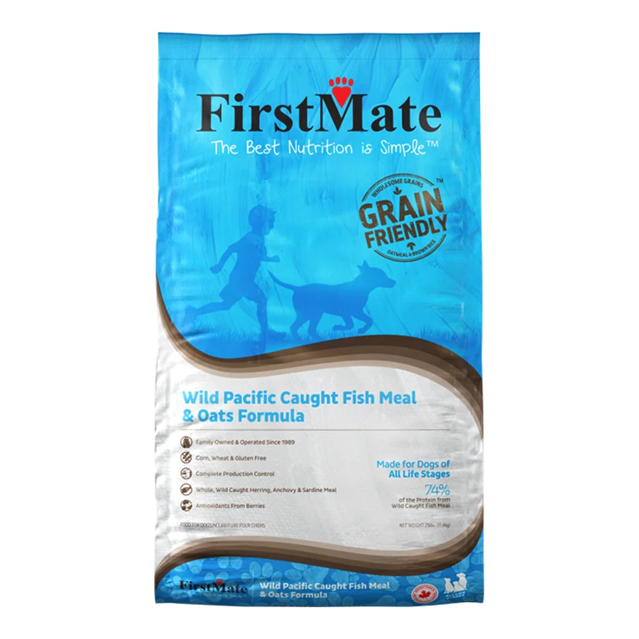FirstMate Grain Friendly Wild Pacific Caught Fish Meal & Oats Dog Food – Kibble - Image 2