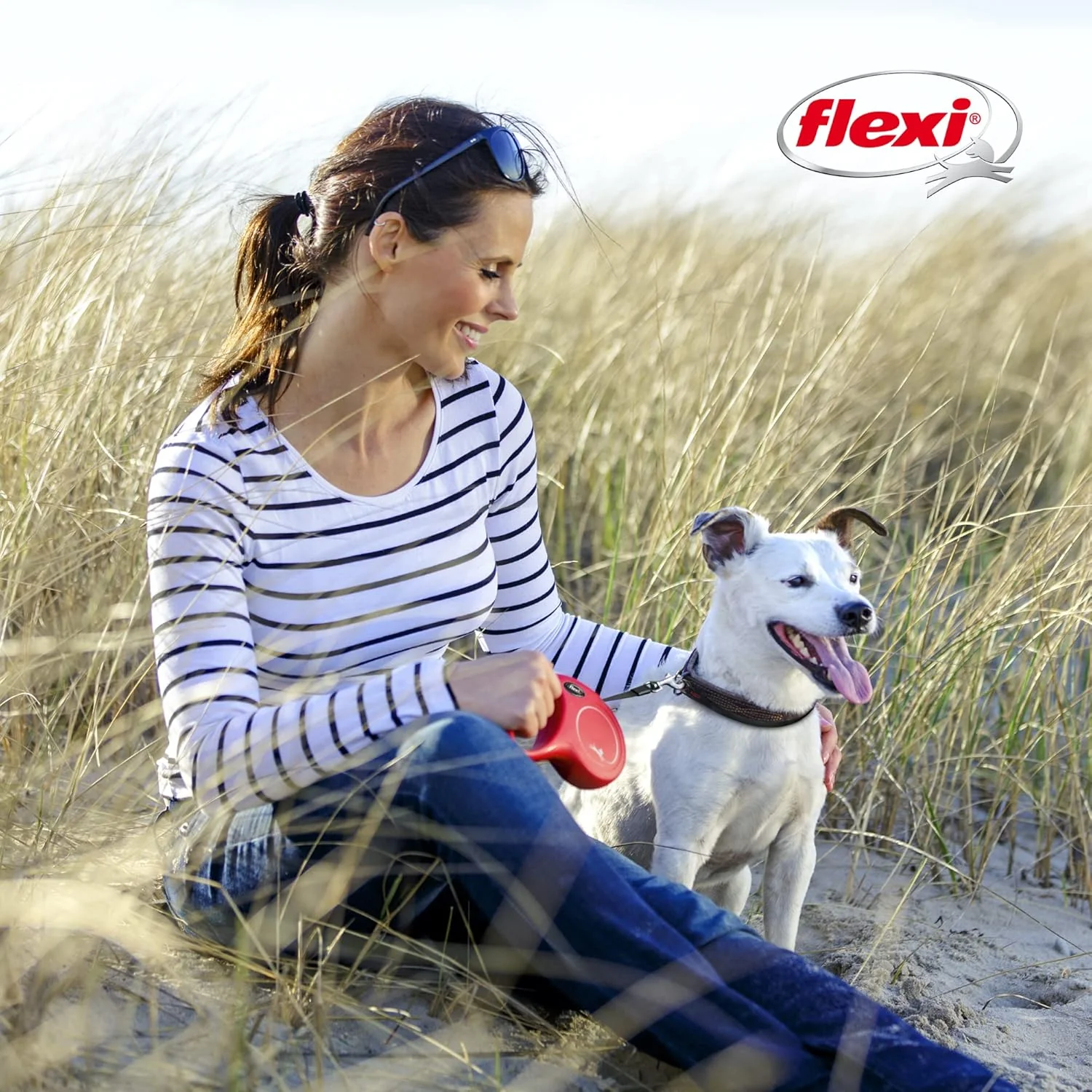 FLEXI New Classic Cord Retractable Dog Leash for Small Dogs up to 26 lbs. – 16 ft., Red | Tangle-Free Pet Walking Leash with One-Handed Brake, Pause, Lock | German Quality Product - Image 6