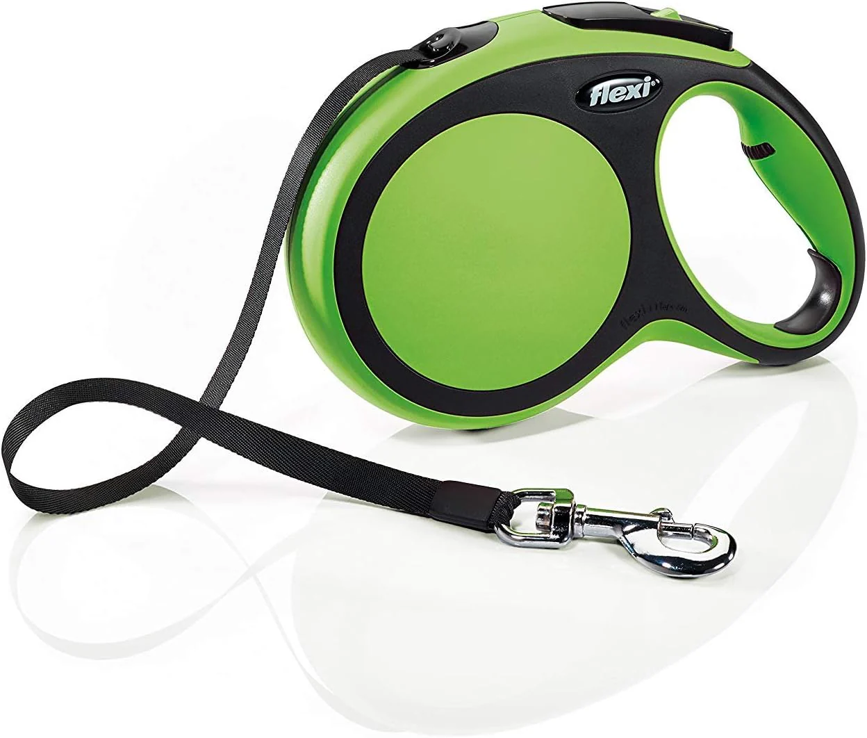 FLEXI New Comfort Retractable Dog Leash (Tape), Green - Image 2