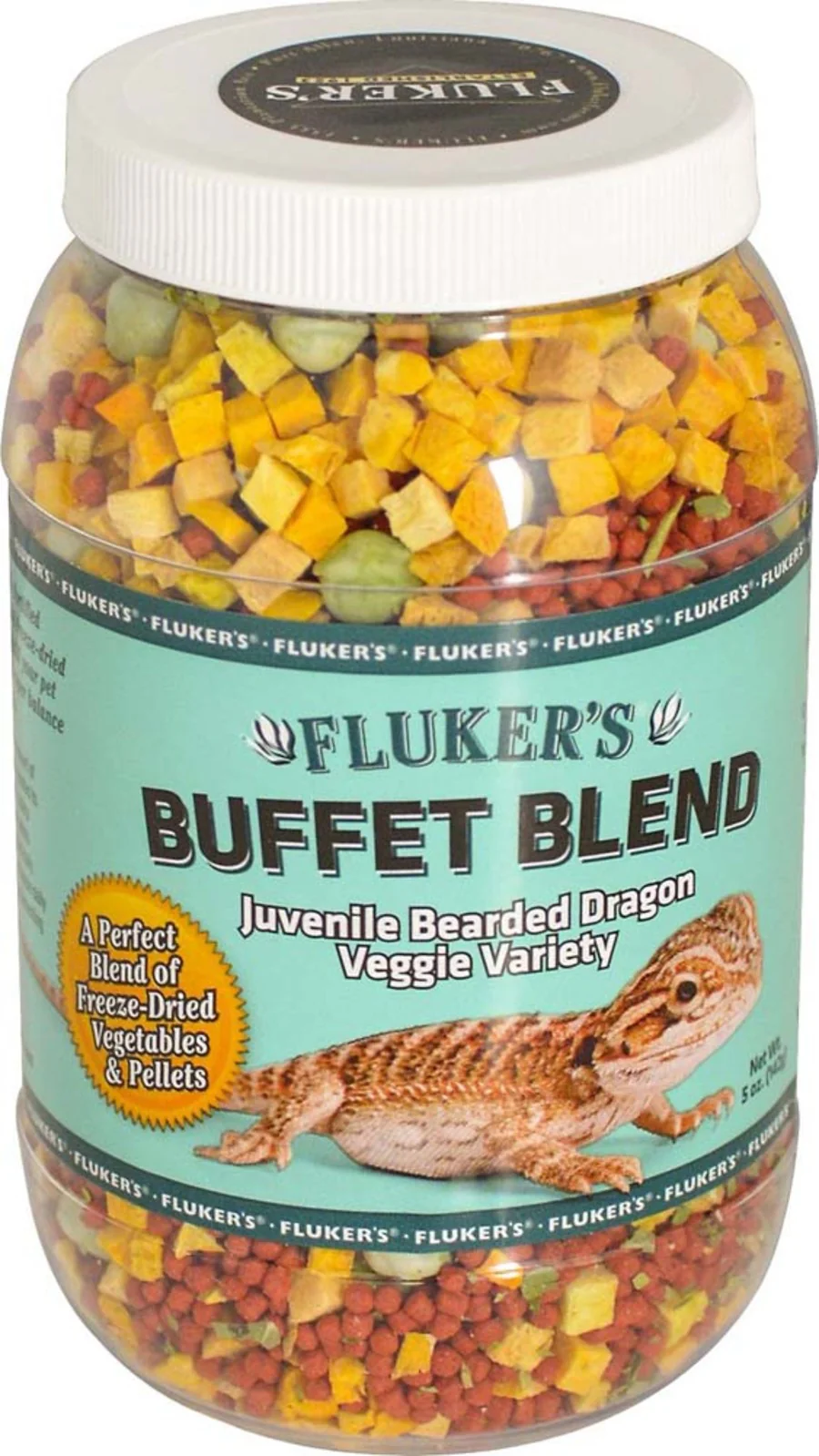 Fluker's Buffet Blend Juvenile Bearded Dragon Veggie Variety Diet - Image 3