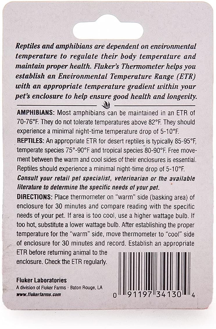 Fluker's Thermometer for Accurate Terrarium Readings, Round Style - Image 2