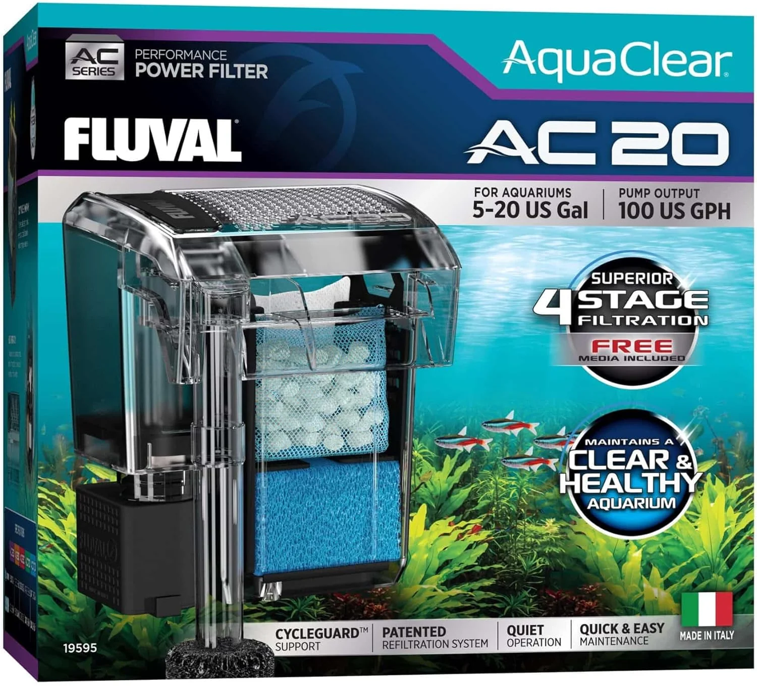 Fluval - Bio-Foam for AC20 Power Filter, 3-Pack – for Use in Freshwater & Saltwater Aquariums - Image 4