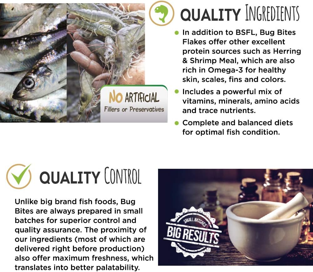 Fluval Bug Bites Algae Crisps for Bottom Feeders, Fish Food for Small to Medium Sized Fish, 1.41 oz., A7360, Brown - Image 2