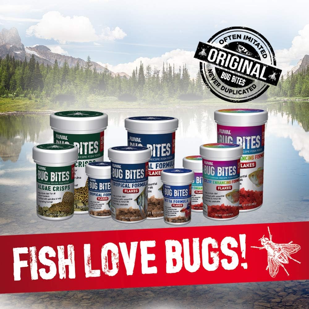 Fluval Bug Bites Algae Crisps for Bottom Feeders, Fish Food for Small to Medium Sized Fish, 1.41 oz., A7360, Brown - Image 7