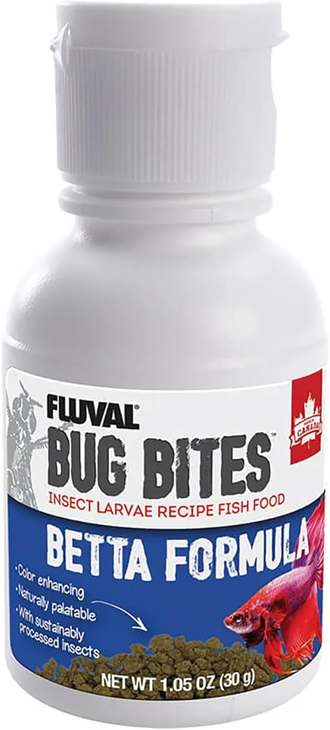 Fluval Bug Bites Betta Fish Food, Granules for Small to Medium Sized Fish, 1.05 Oz.