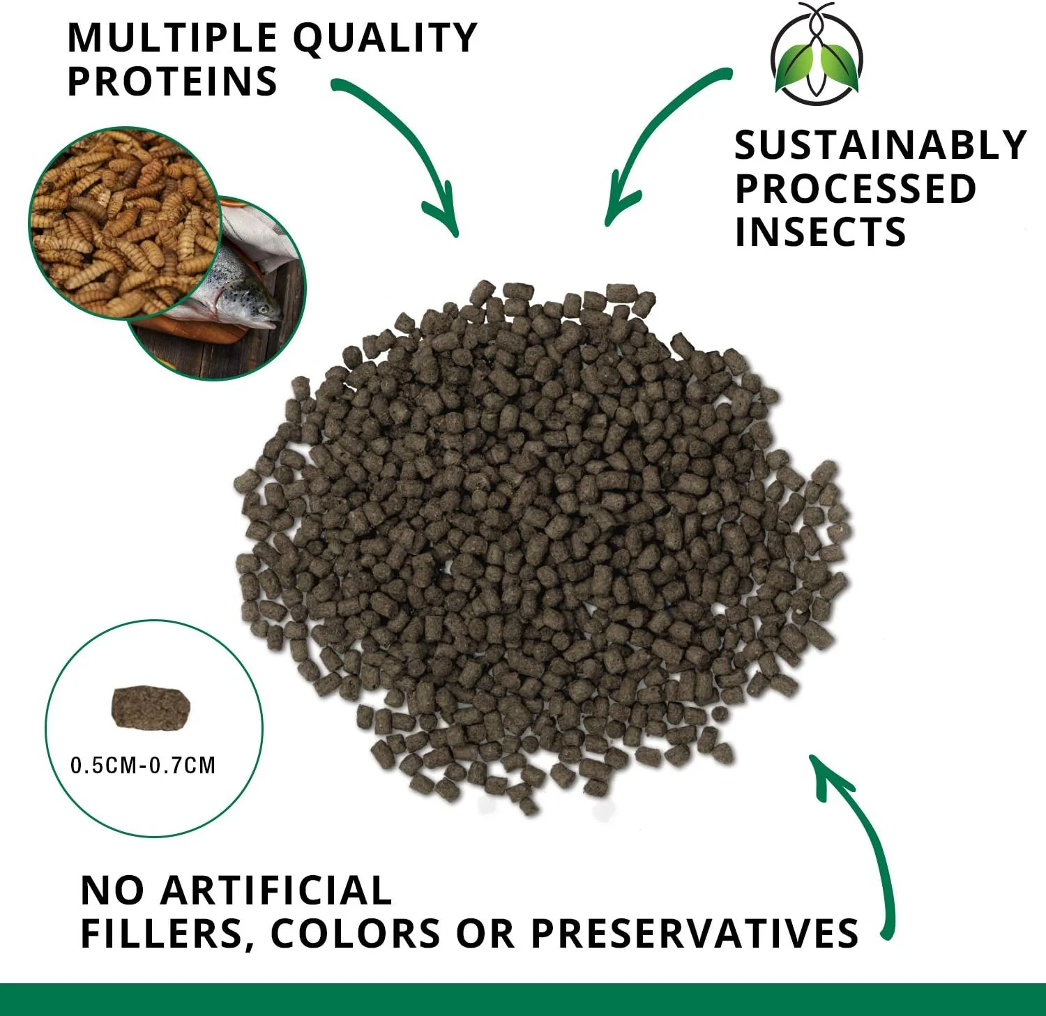Fluval Bug Bites Turtle Food, Pellets for Small to Medium Sized Turtles, 1.5 oz. - Image 2