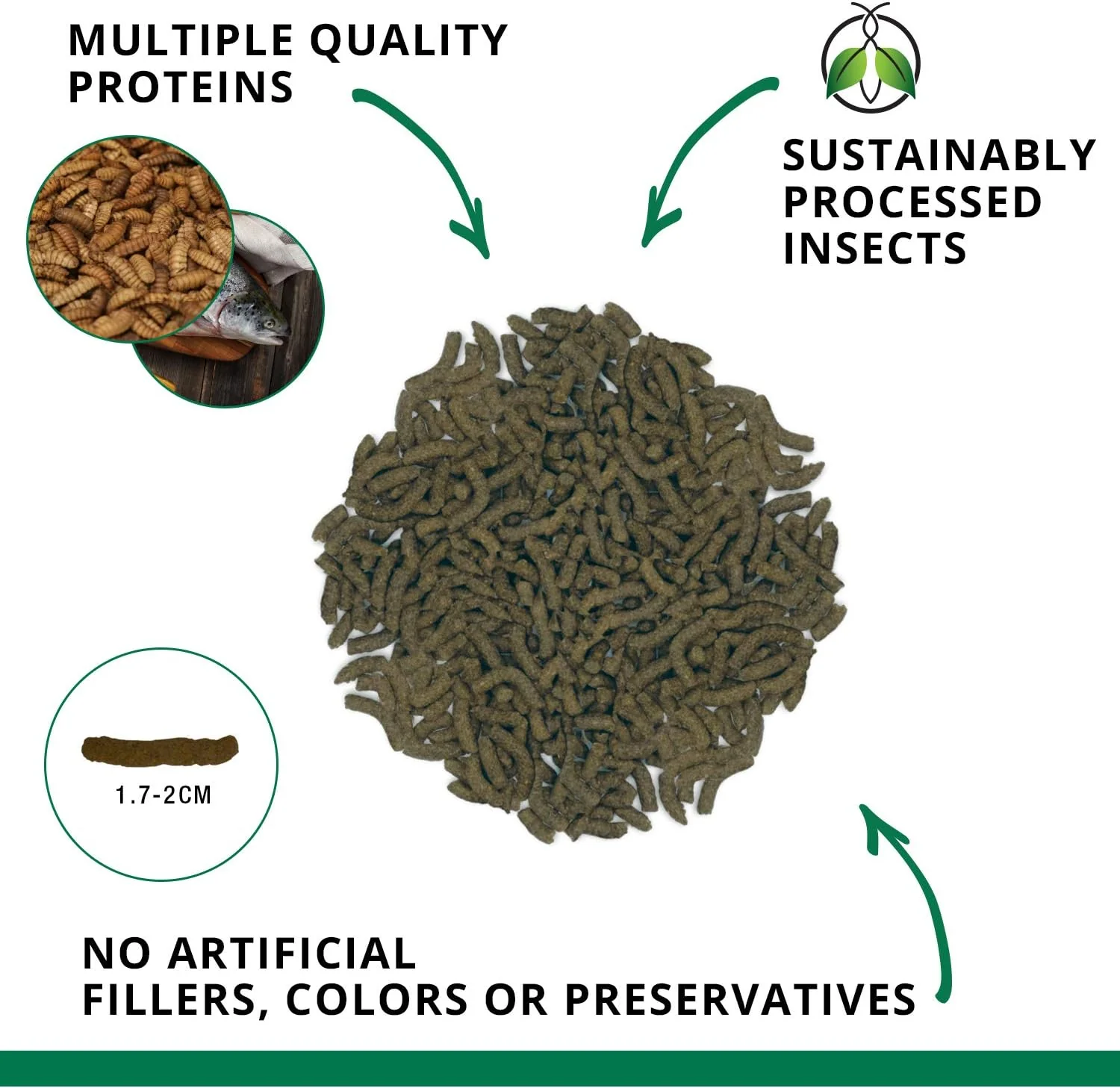 Fluval Bug Bites Turtle Food, Sticks for Medium to Large Sized Turtles, 3.53 oz. - Image 2