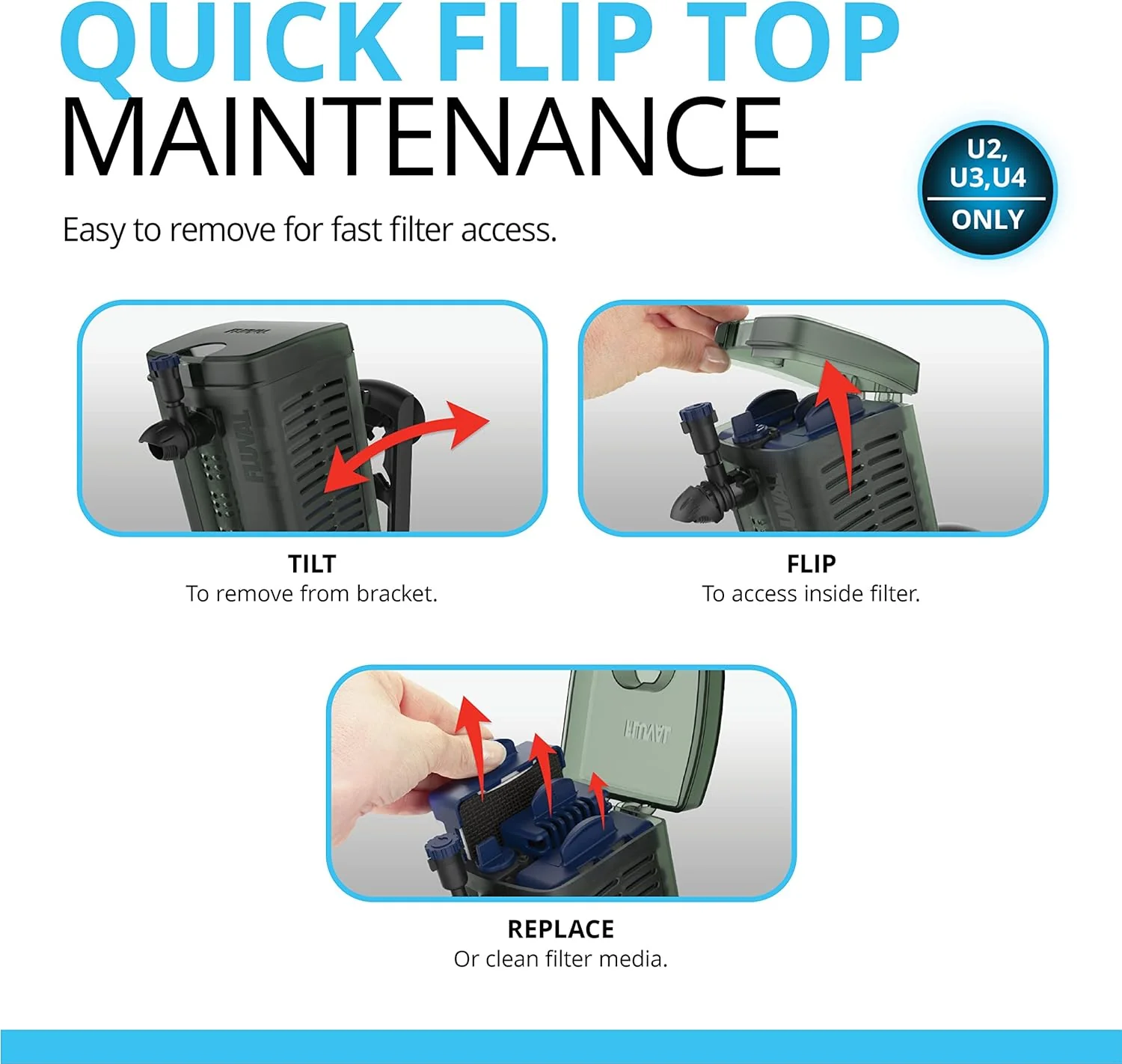 Fluval Underwater Filter, Freshwater and Saltwater Aquarium Filter - Image 4