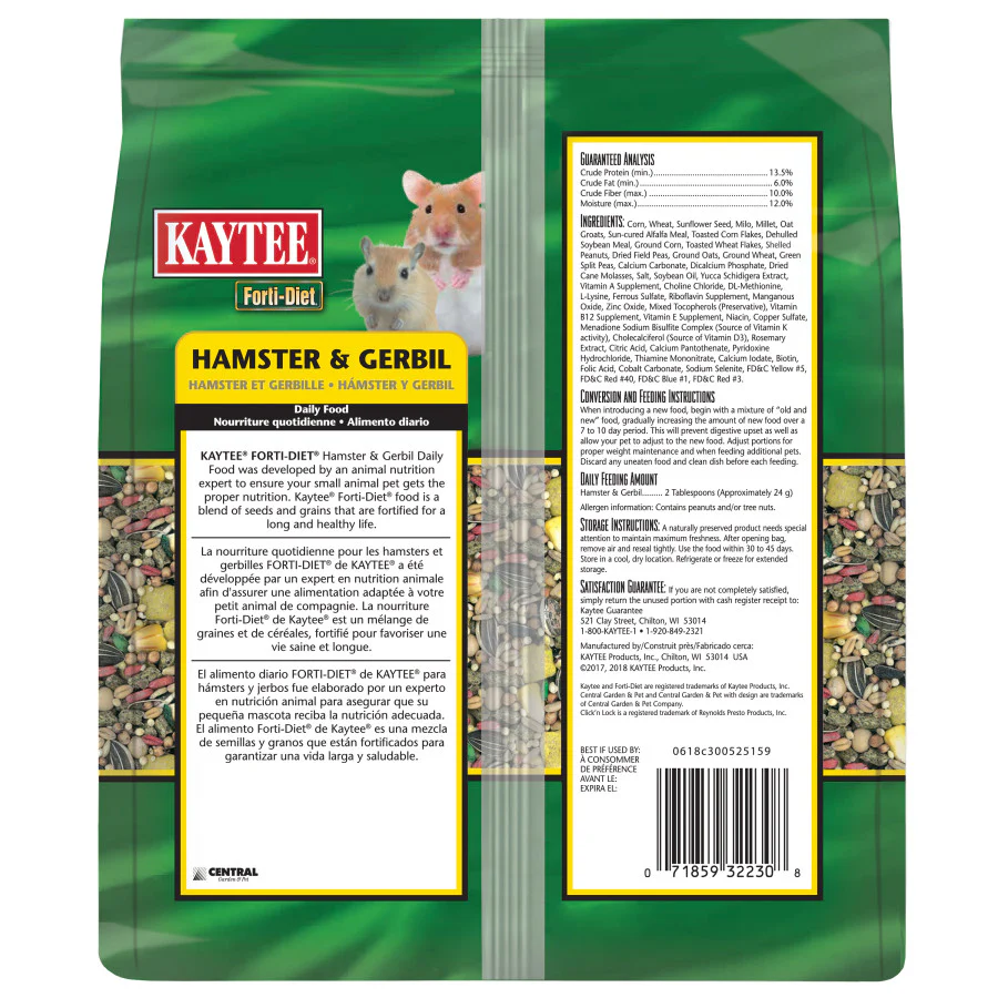 Forti-Diet Kaytee Forti-Diet Hamster And Gerbil Food - Image 3