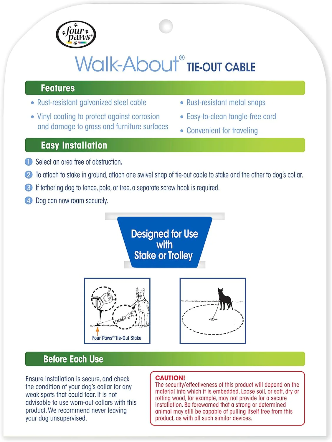 Four Paws Dog Super Tie Out Cable - Image 5