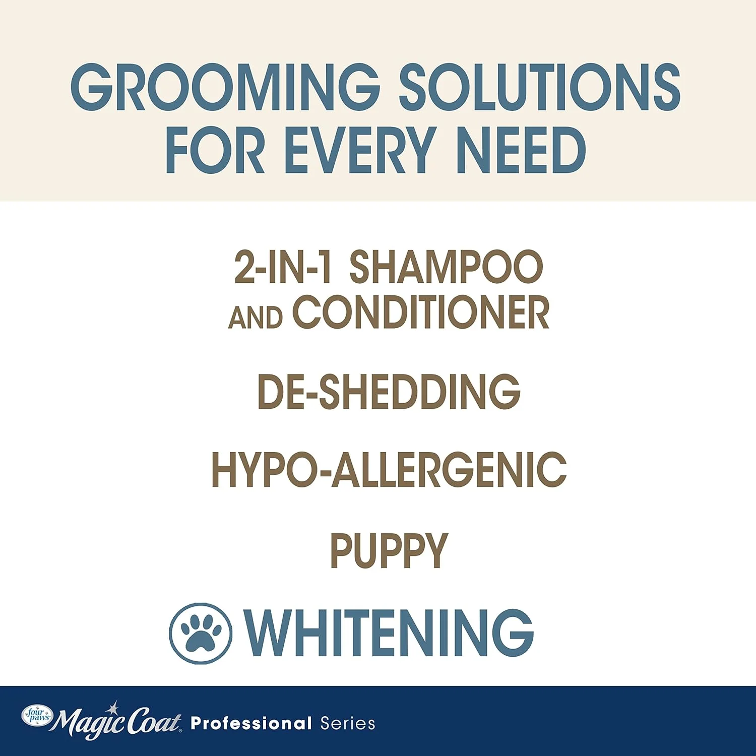Four Paws Magic Coat Professional Series Nourishing Oatmeal Dog Whitening Shampoo - Image 5