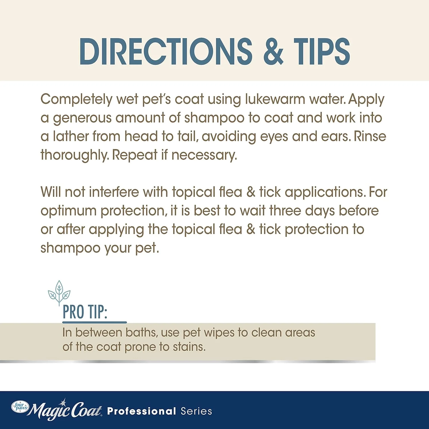 Four Paws Magic Coat Professional Series Nourishing Oatmeal Dog Whitening Shampoo - Image 7