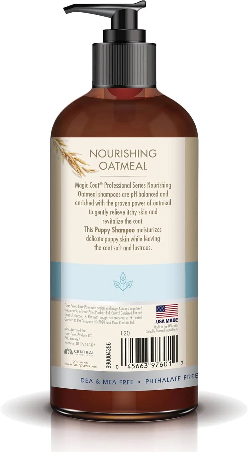 Four Paws Magic Coat Professional Series Nourishing Oatmeal Dog Whitening Shampoo - Image 8