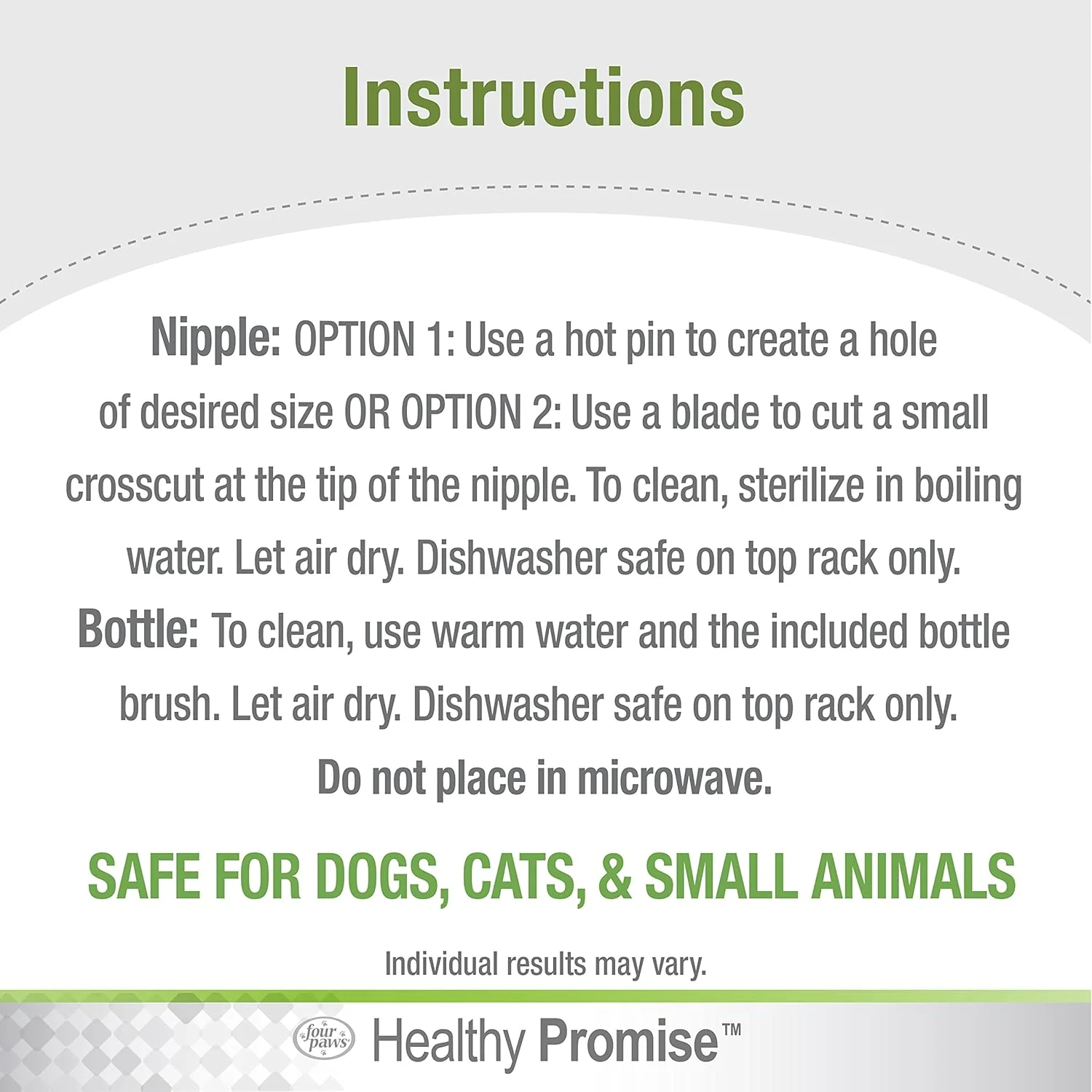 Four Paws Pet Nursing Feeding Bottle for Kittens & Puppies - Image 3