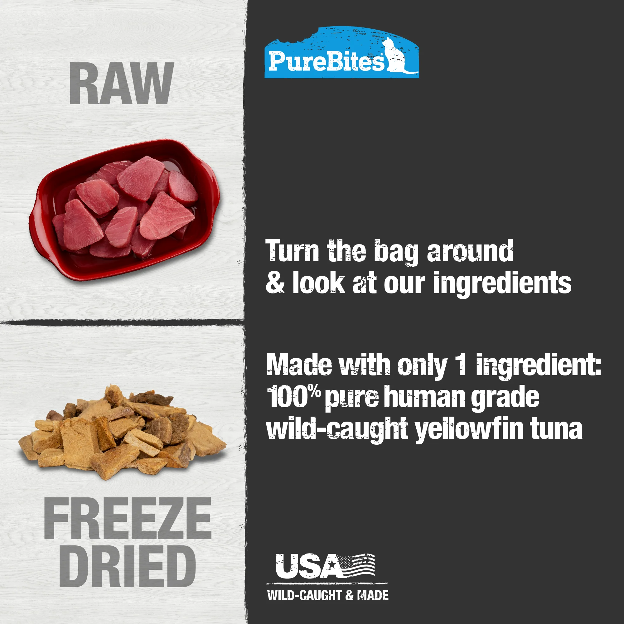 Freeze Dried Cat Treats, Tuna, - Image 4