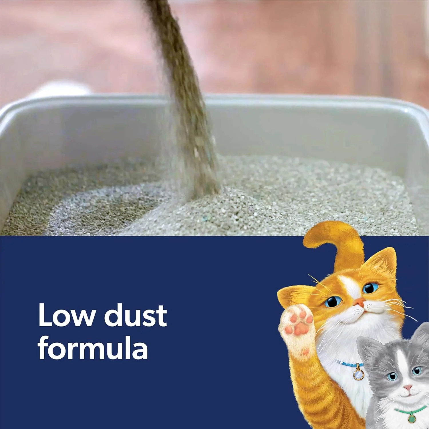 Fresh Step Clean Paws Cat Litter With Febreze Freshness, Multi-Cat Low-Tracking Clumping Litter With Guaranteed Odor Control, 22.5 lb. Box - Image 8