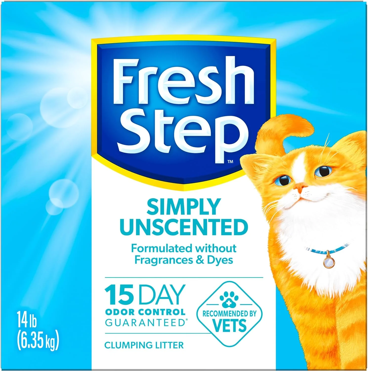 Fresh Step Simply Unscented Clumping Litter, Fresh Step Unscented Cat Litter With Activated Charcoal Technology, 14 lb. Box - Image 14