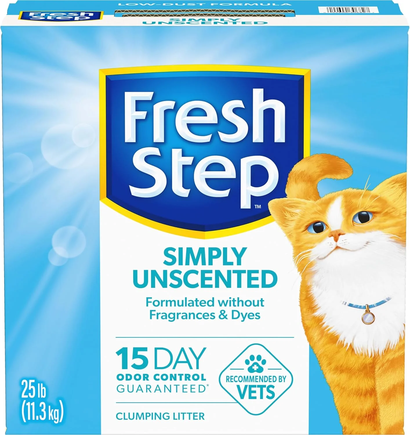 Fresh Step Simply Unscented Clumping Litter, Fresh Step Unscented Cat Litter with Activated Charcoal Technology, 25 lb. Box - Image 13