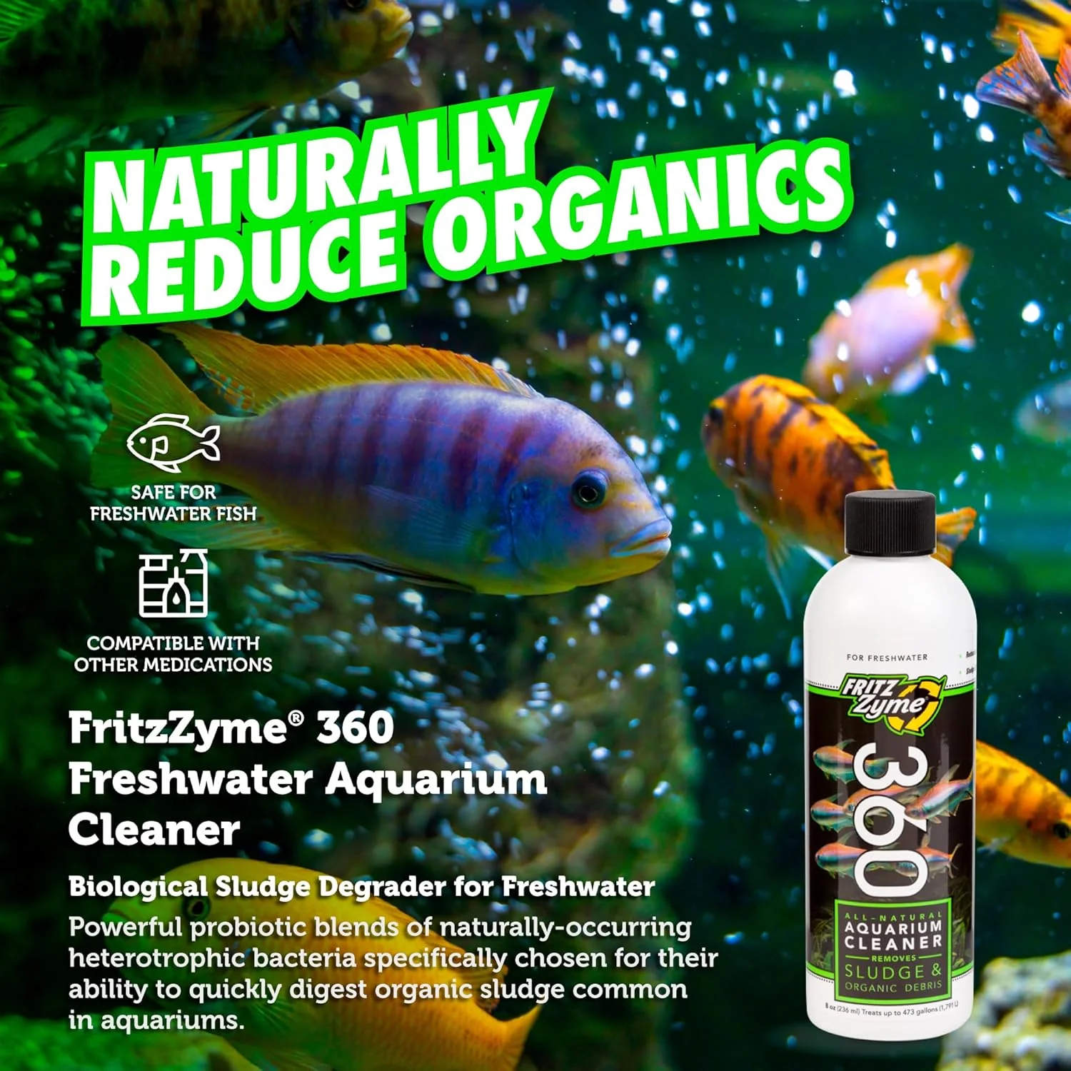 Fritz Aquatics 83302 FritzZyme 360 Biological Conditioner for Fresh Water Aquariums - Image 3