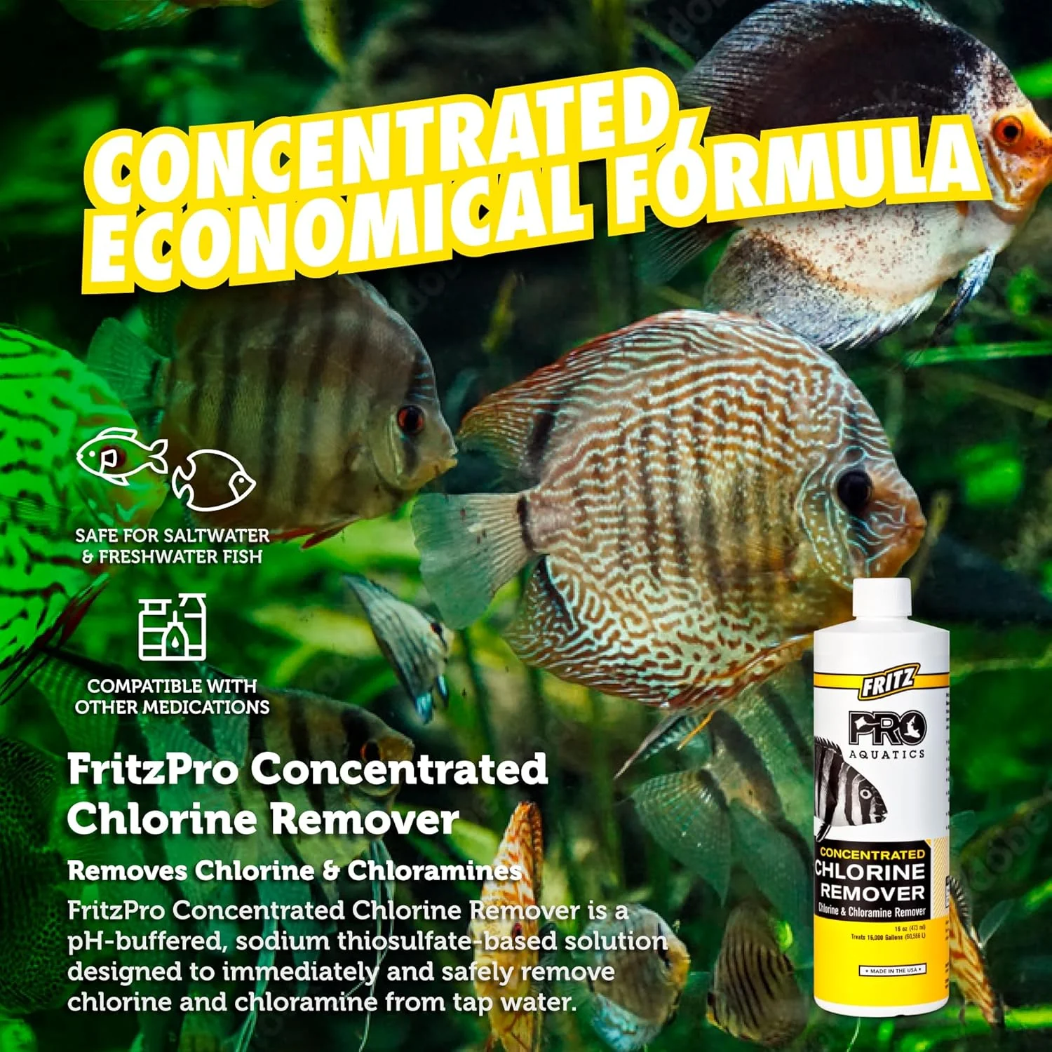 Fritz Aquatics Concentrated Chlorine Remover - 16oz - Image 3
