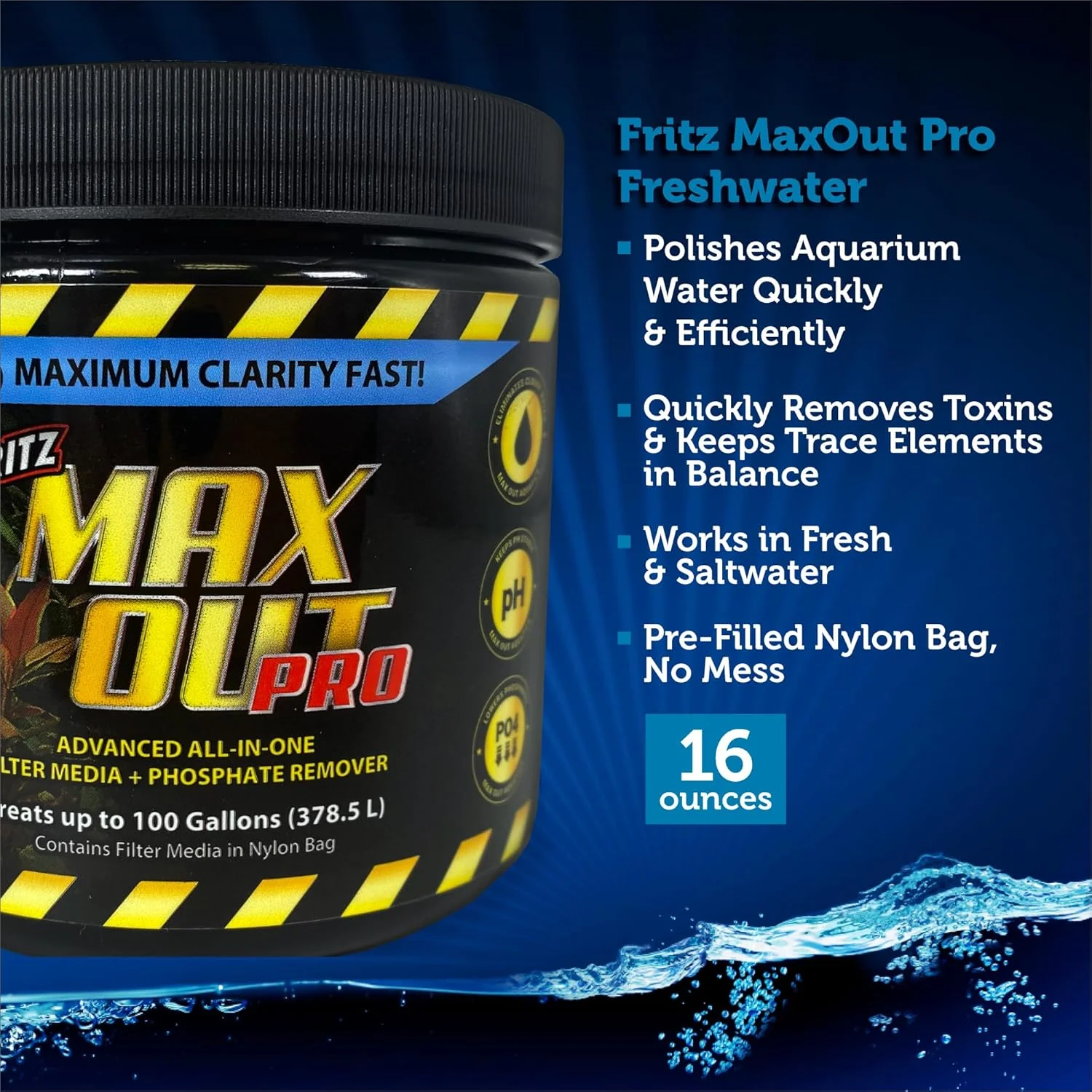 Fritz Aquatics Maxout Pro Filter Media + Phosphate Remover for Freshwater Aquariums - Image 2