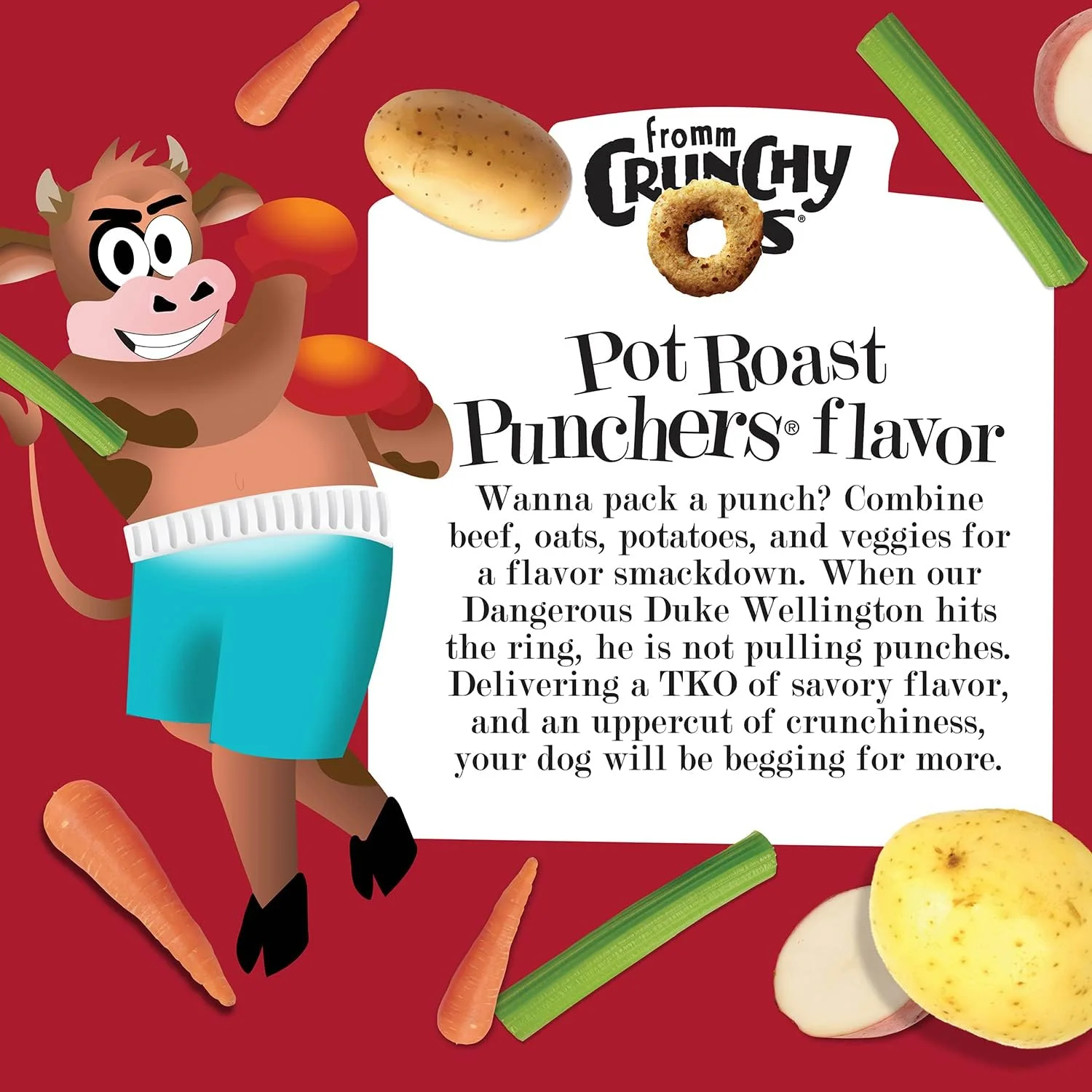 Fromm Crunchy Os Pot Roast Punchers Dog Treats - Premium Crunchy Dog Treats - Beef Recipe - Image 2