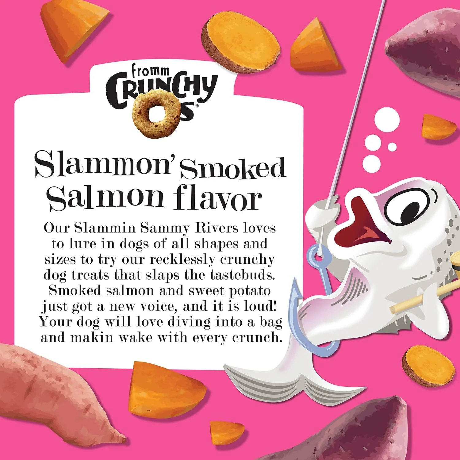 Fromm Crunchy Os Slammon' Smoked Salmon Dog Treats - Premium Crunchy Dog Treats-6 oz - Image 4